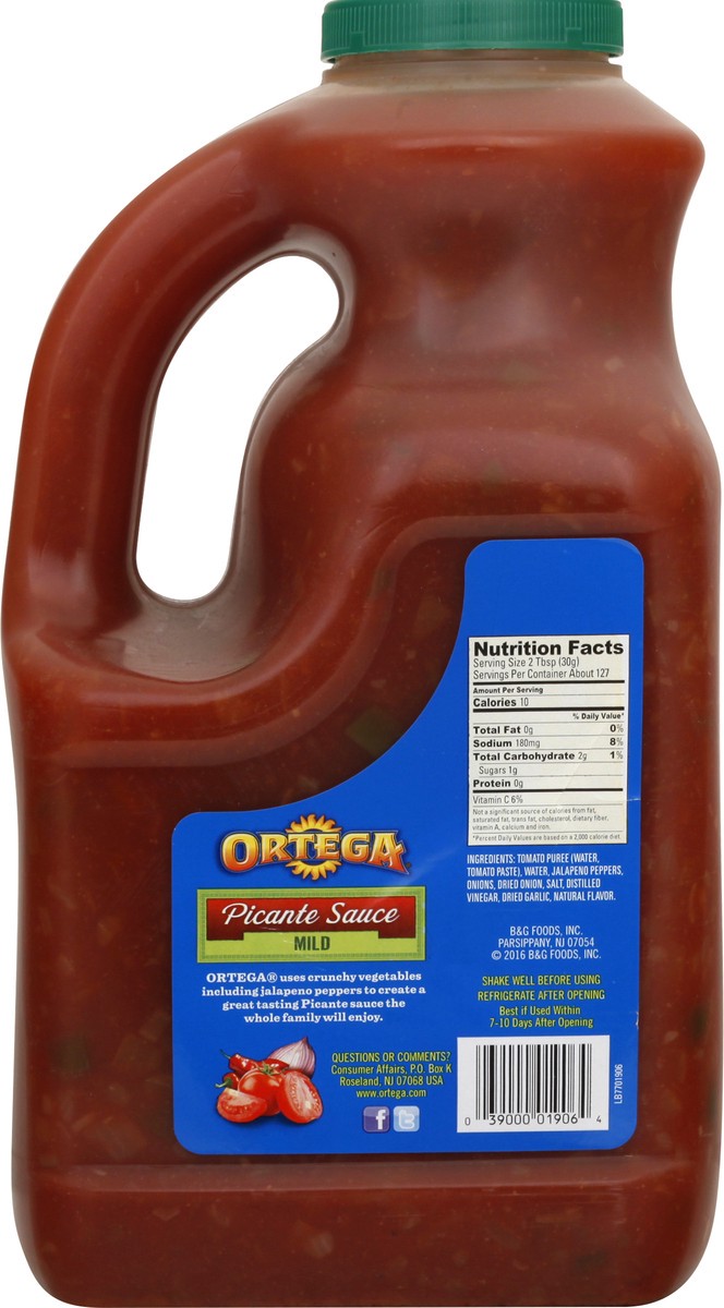 slide 5 of 12, Ortega Gluten Free Mild Picante Sauce 135 oz, 135 oz