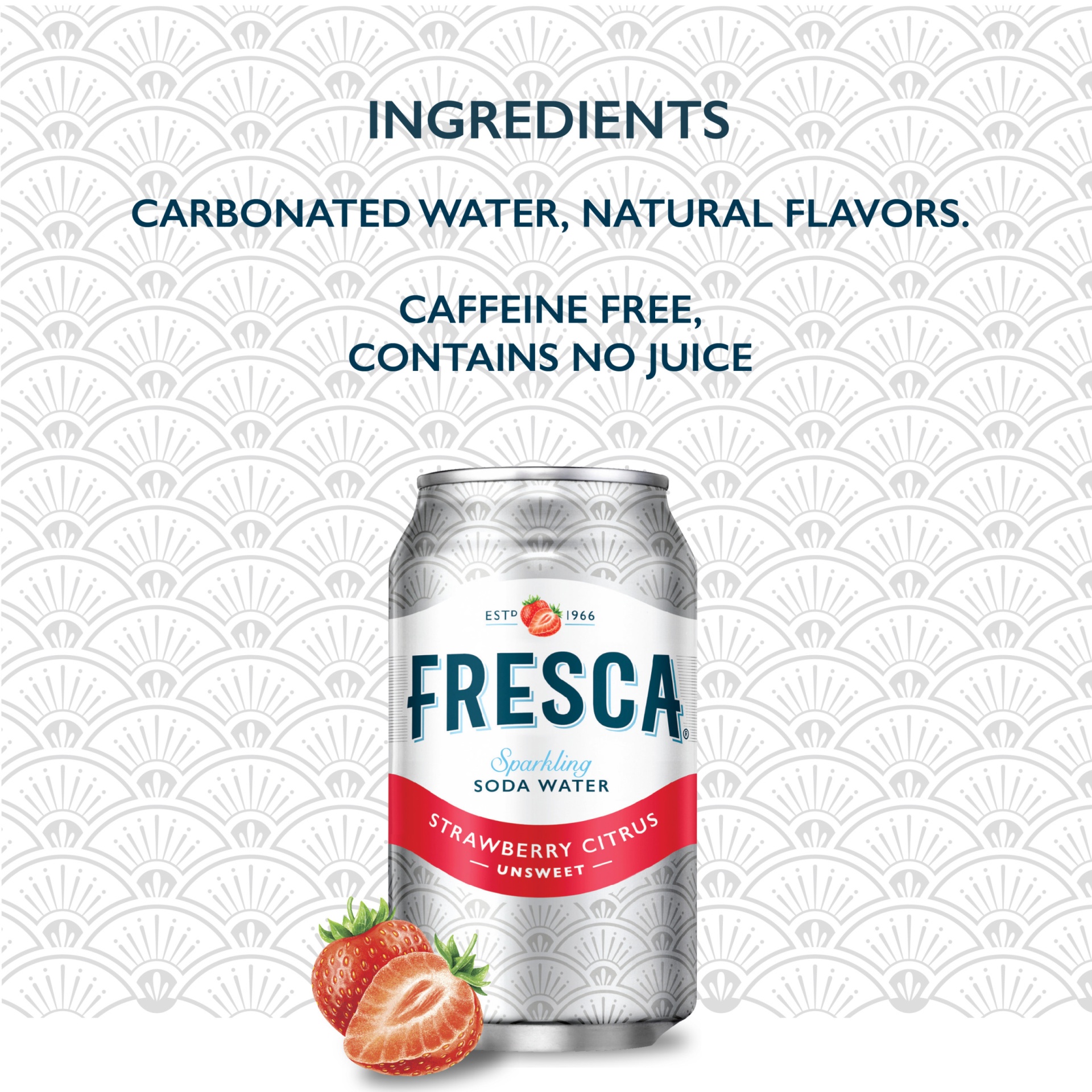 slide 3 of 7, Fresca Strawberry Citrus Sparkling Soda Water, 12 ct; 12 fl oz