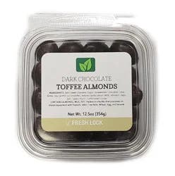 Torn & Glasser Dark Chocolate Toffee Almonds - 12.5 oz