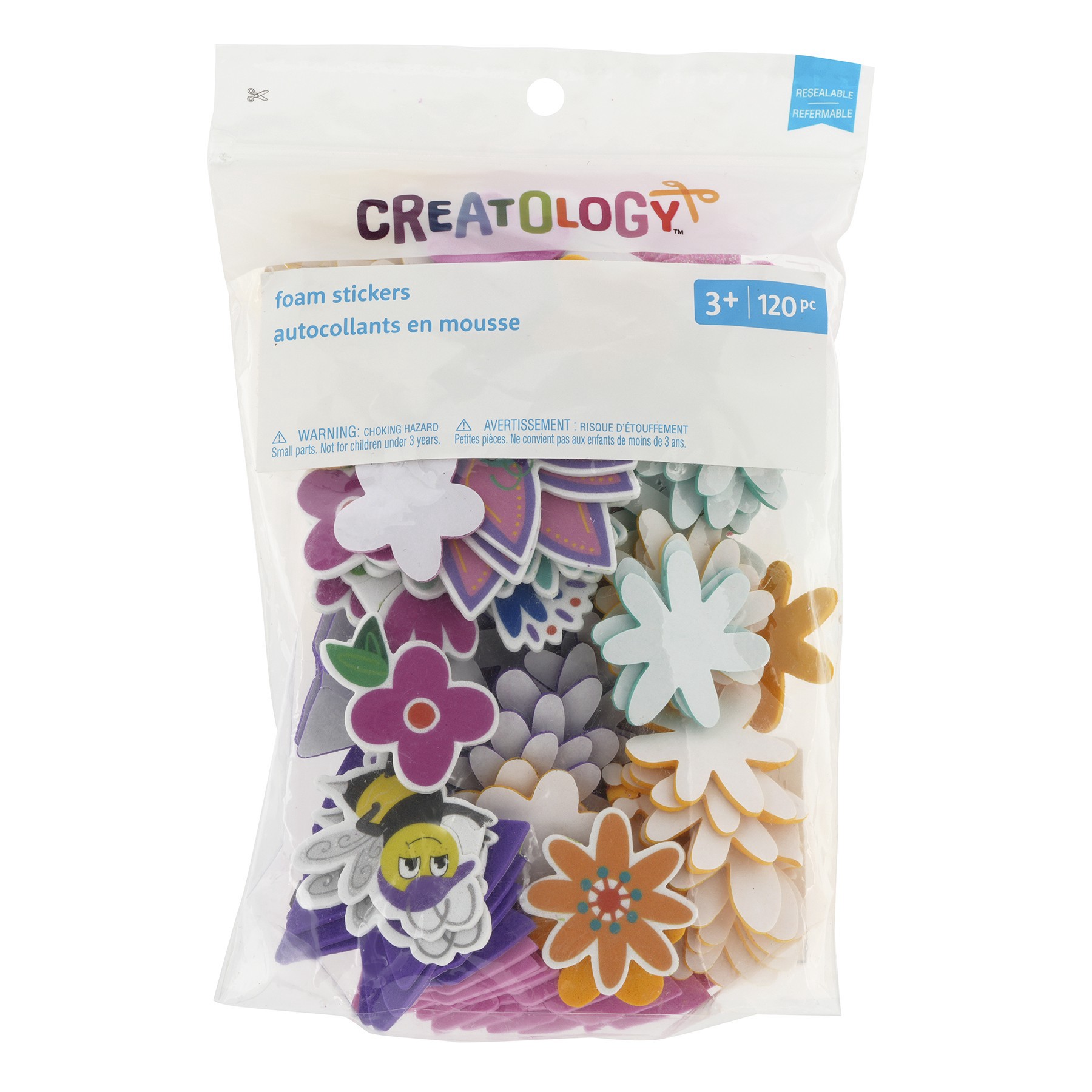 slide 2 of 2, Butterfly & Bee Foam Stickers By Creatology, 5.5 in x 8 in x 1.5 in