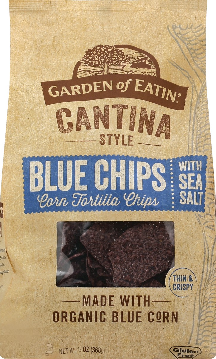 slide 5 of 6, Garden of Eatin' Cantina Style Blue Chips Corn Tortilla Chips With Sea Salt, 13 oz