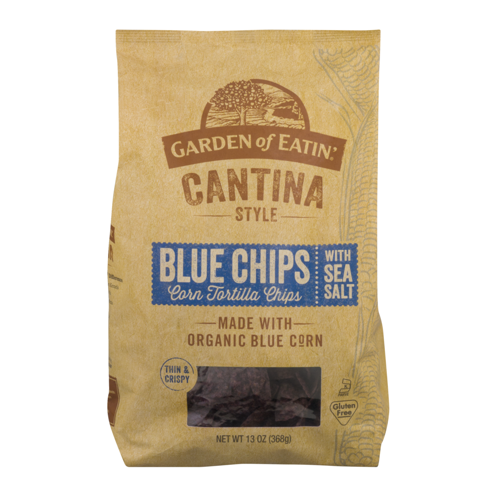 slide 1 of 6, Garden of Eatin' Cantina Style Blue Chips Corn Tortilla Chips With Sea Salt, 13 oz