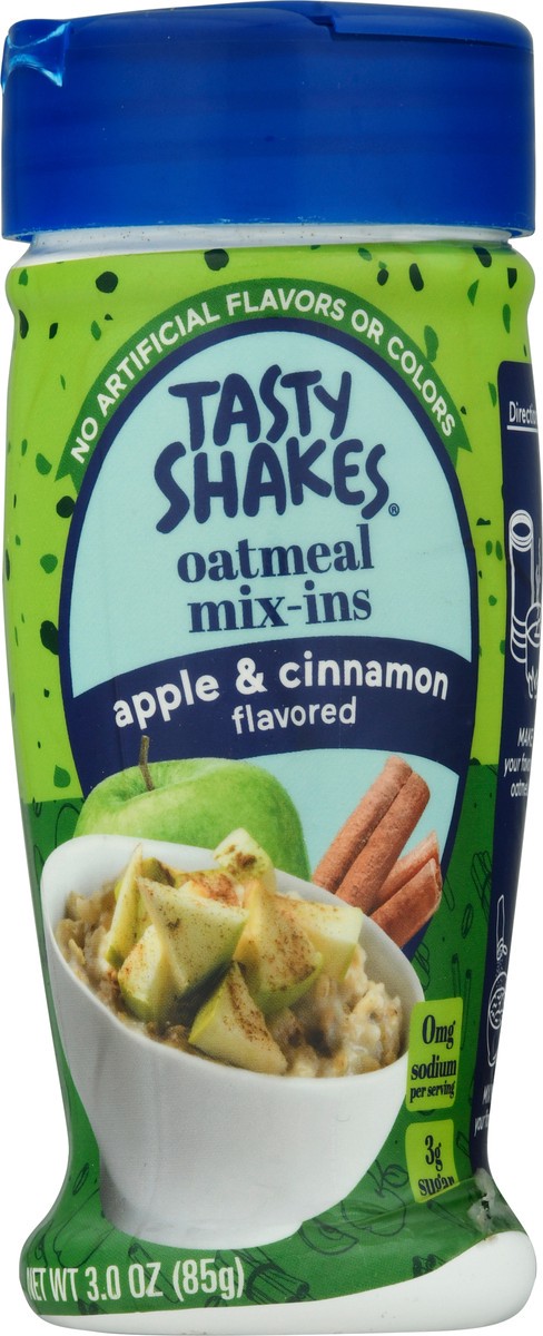 slide 5 of 14, Tasty Shakes Apple & Cinnamon Flavored Oatmeal Mix-Ins 3.0 oz, 3 oz