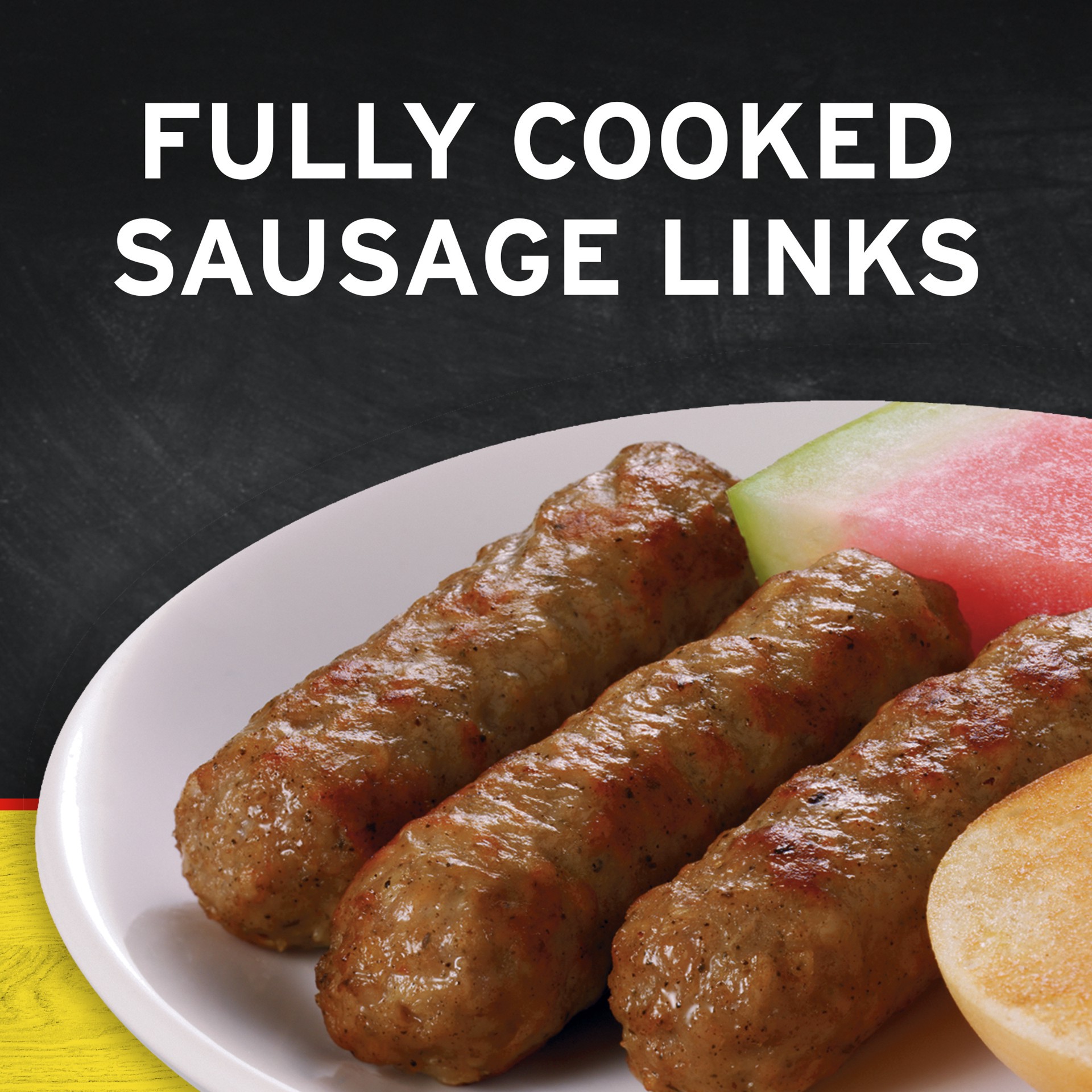 slide 5 of 5, Banquet Brown ‘N Serve Country Recipe Fully Cooked Sausage Links, Frozen Meat, 10 Count, 6.4 OZ, 10 ct