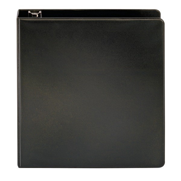 slide 2 of 5, Office Depot Brand Nonstick Round-Ring Binder, 2'' Rings, 64% Recycled, Black, 1 ct