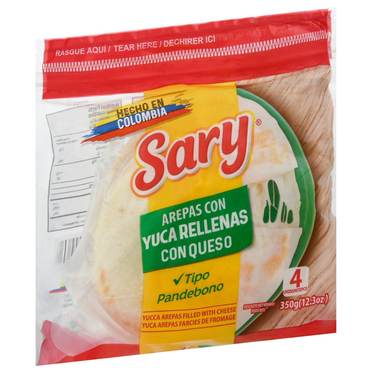 slide 5 of 9, Sary Yucca Arepas Filled with Cheese 4 ea, 4 ct