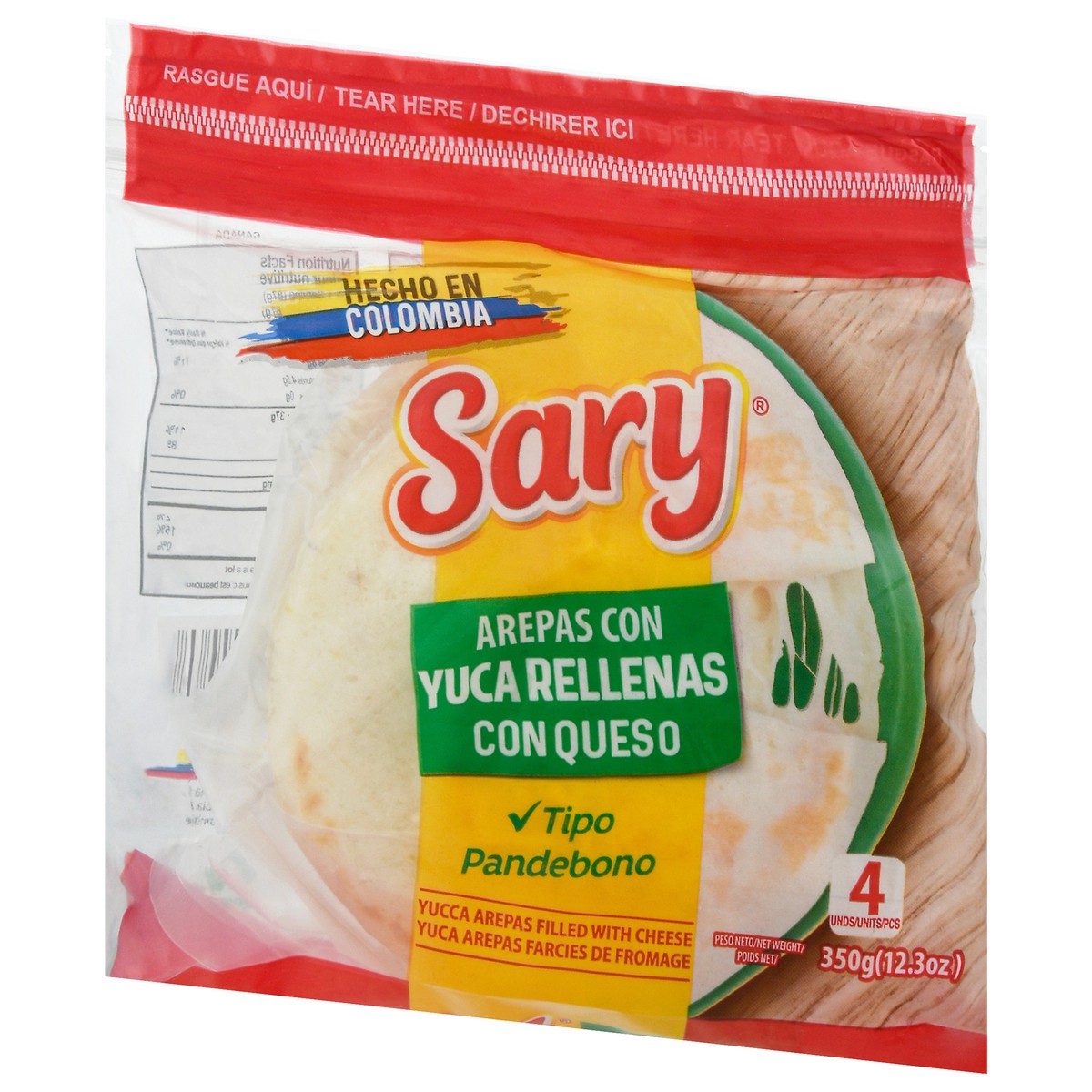 slide 7 of 9, Sary Yucca Arepas Filled with Cheese 4 ea, 4 ct