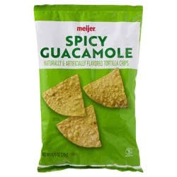 Meijer Spicy Guacamole Tortilla Chips - 9.75 oz