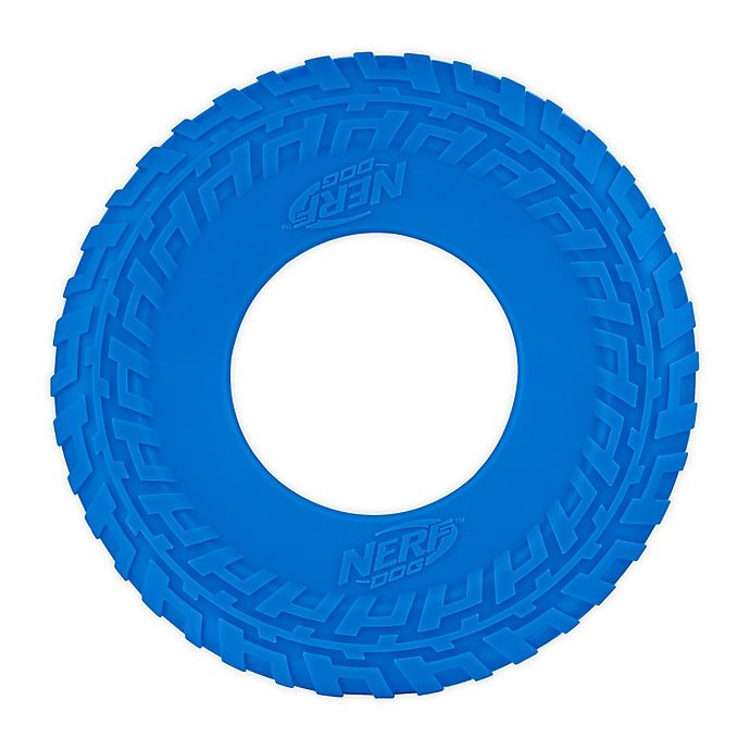 slide 1 of 2, Nerf Dog Translucent TIRE Flyer - Blue, 1 ct