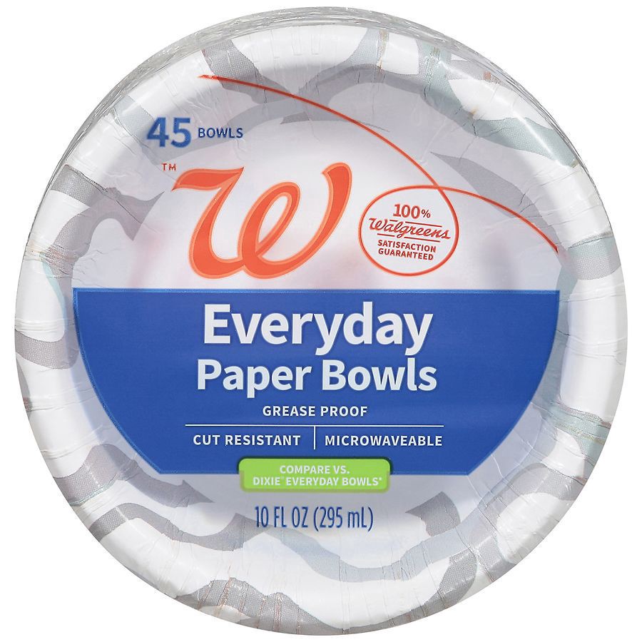 slide 3 of 4, Nice! Everyday Paper Bowls, 45 ct