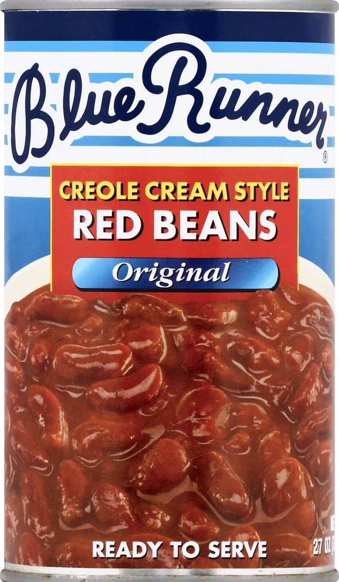 slide 2 of 7, Blue Runner Red Creole Cream Style Beans, 27 oz