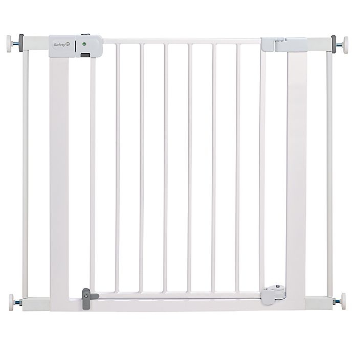 slide 1 of 7, Safety 1st Easy Install Auto-Close Walk-Thru Gate - White, 1 ct