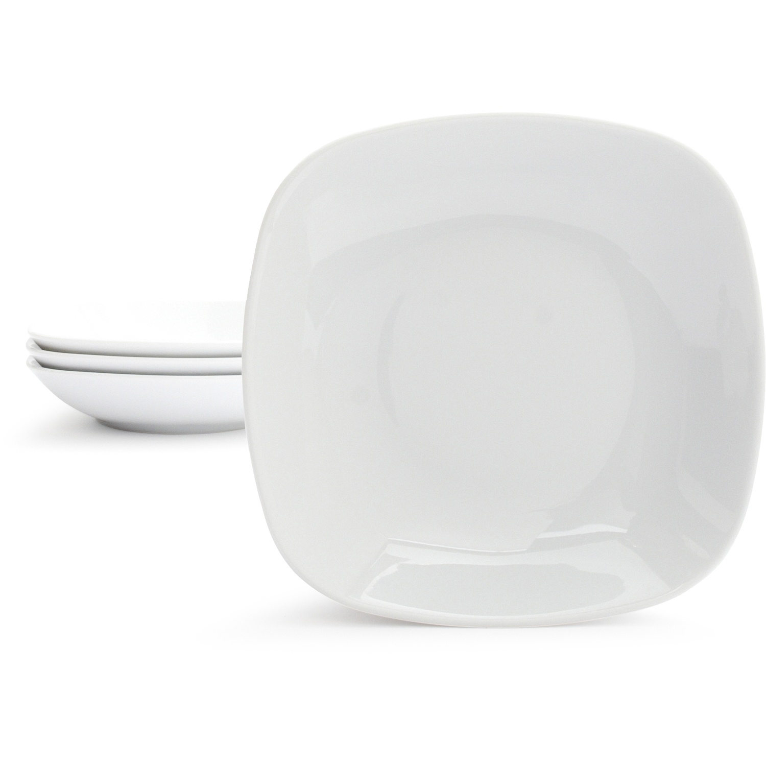 slide 1 of 1, Sur La Table Modern Soup Plates, White, 4 ct