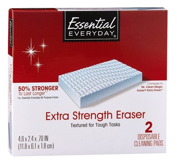 slide 1 of 1, Essential Everyday Extra Stength Eraser, 2 ct