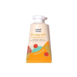 slide 1 of 1, Peach Slices Dreamy Soft Rich Hand Cream Coconut, 1.18 Oz, 1.18 oz