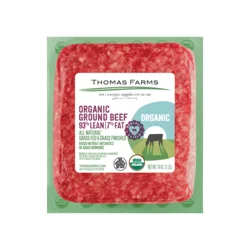 Thomas Farms Organic Grass Fed 93% Lean / 7% Fat Ground Beef
