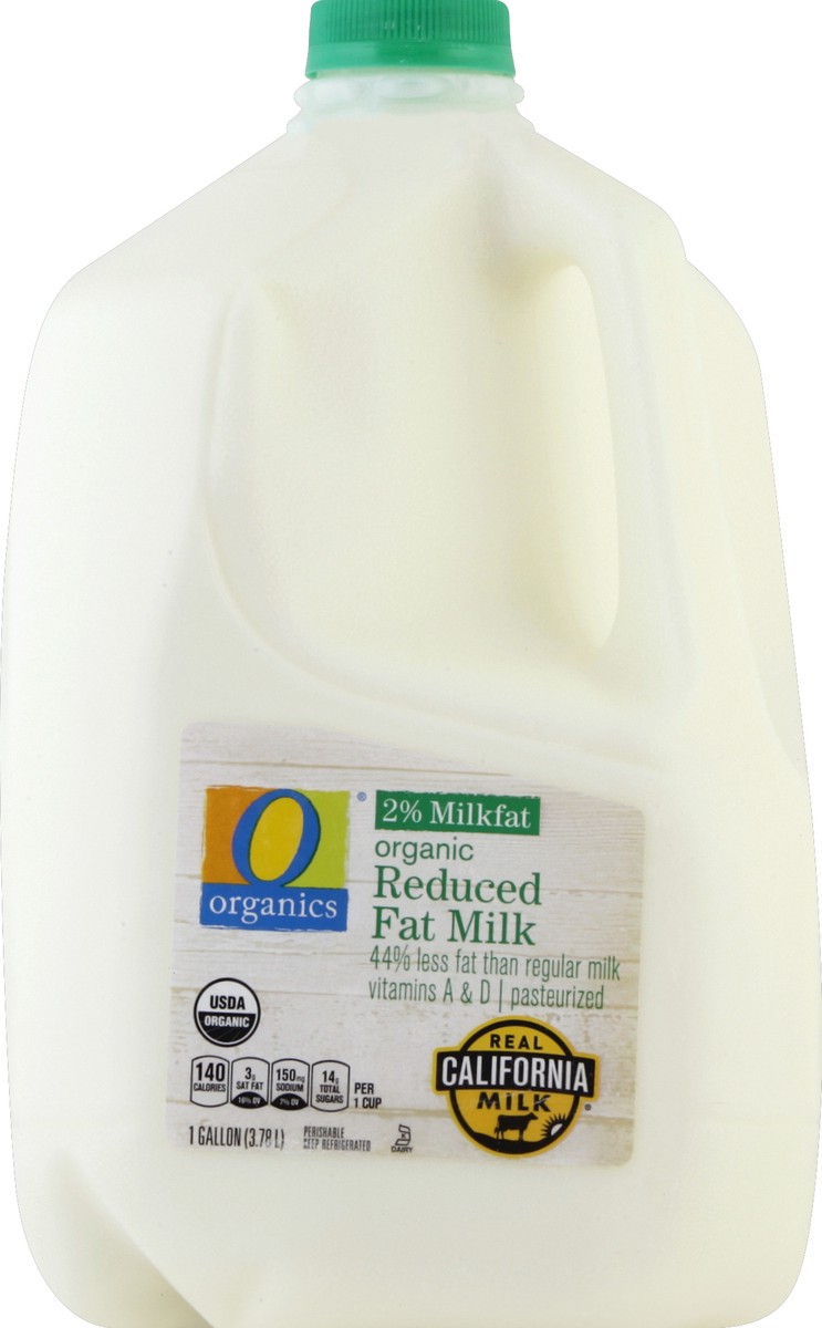 slide 4 of 6, O Organics Organic Milk Reduced Fat 2% Milkfat, 1 gal