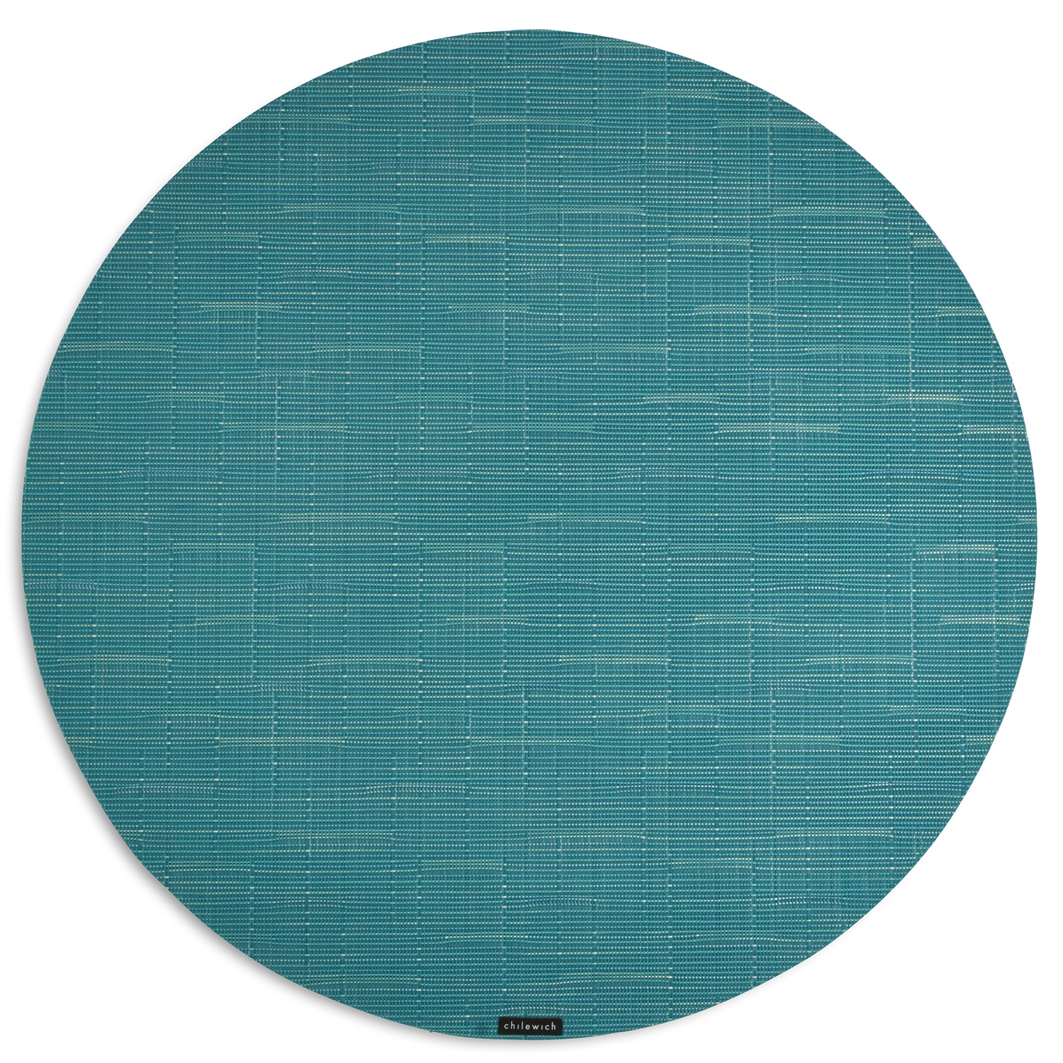 slide 1 of 1, Chilewich Teal Bamboo Round Placemat, 1 ct