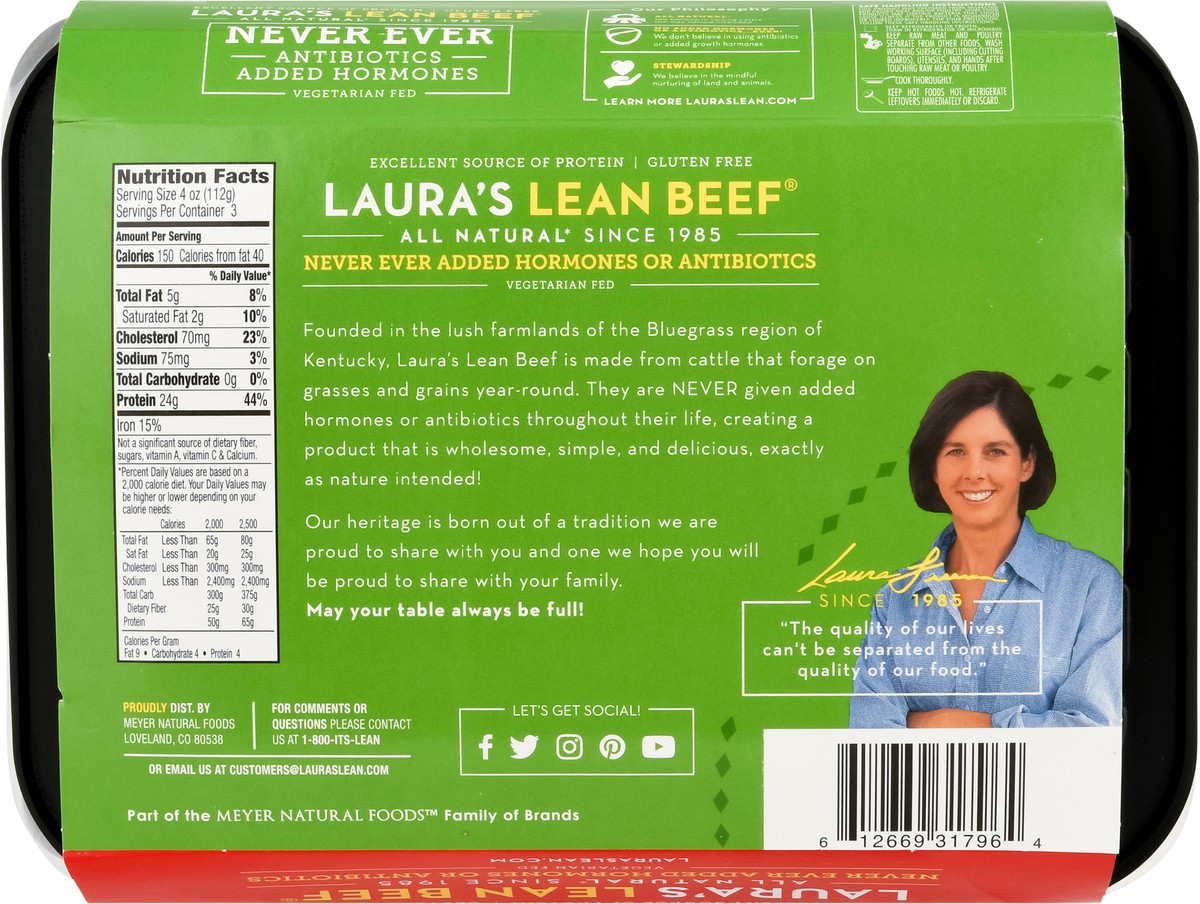 slide 9 of 10, Laura's Lean 96%/4% Ground Beef 12 oz, 12 oz