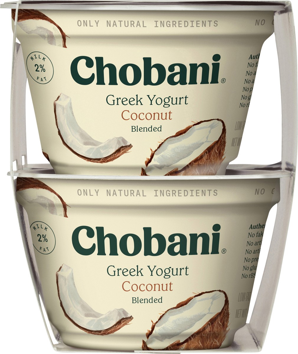 slide 3 of 9, Chobani Coconut Blended Greek Yogurt, 4 ct; 5.3 oz