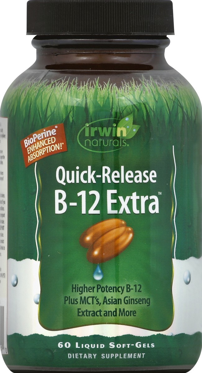 slide 3 of 4, Irwin Naturals B-12 Extra 60 ea, 60 ct