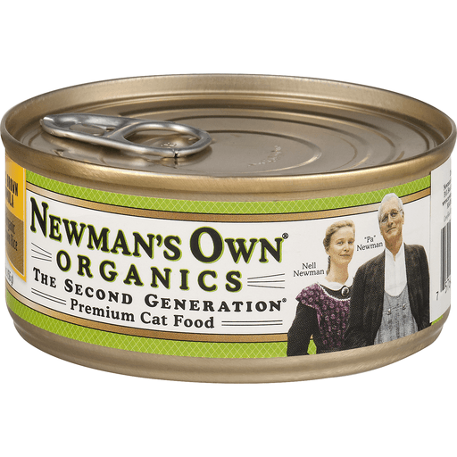 slide 4 of 8, Newman's Own Cat Food, Premium, Chicken & Brown Rice Formula, 5.5 oz