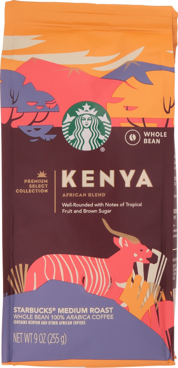 slide 3 of 9, Starbucks Medium Roast 100% Arabica Whole Bean Kenya Coffee 9 oz Bag, 9 oz