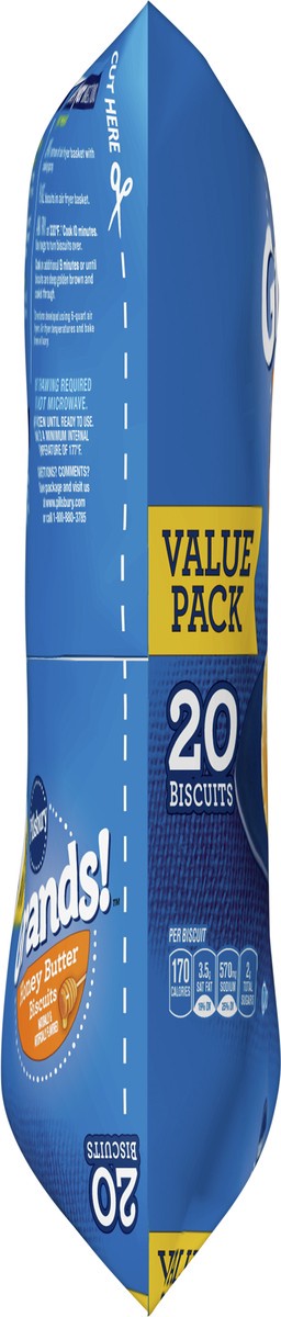 slide 4 of 11, Pillsbury Grands! Frozen Biscuits Value Pack, Honey Butter, 20 ct., 41.6 oz., 20 ct