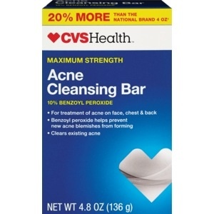 slide 1 of 1, CVS Health Acne Cleansing Bar Maximum Strength, 4.8 oz