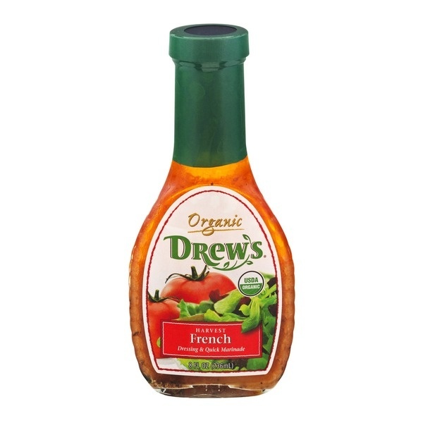 slide 1 of 1, Drew's Organic French Dressing, 12 oz