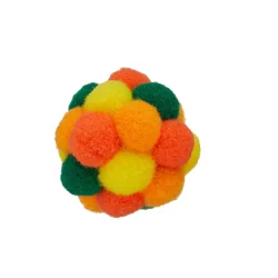 Whisker City Pom Pom Ball Cat Toy (COLORS VARY)