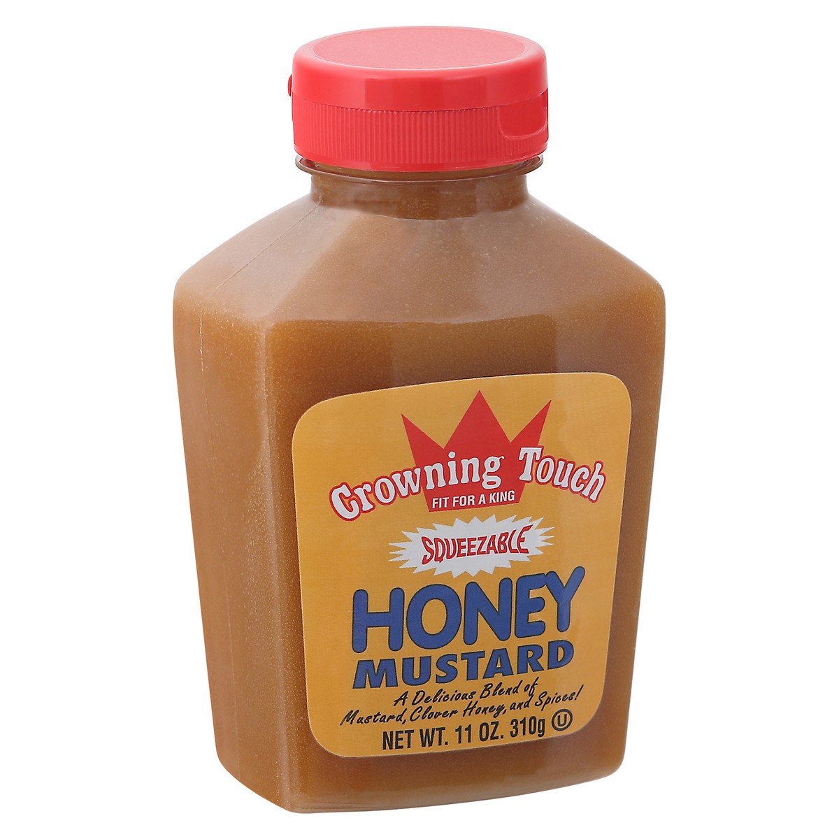 slide 2 of 9, Crowning Touch Mustard, Honey, Squeezable, 11 Ounce, 11 oz