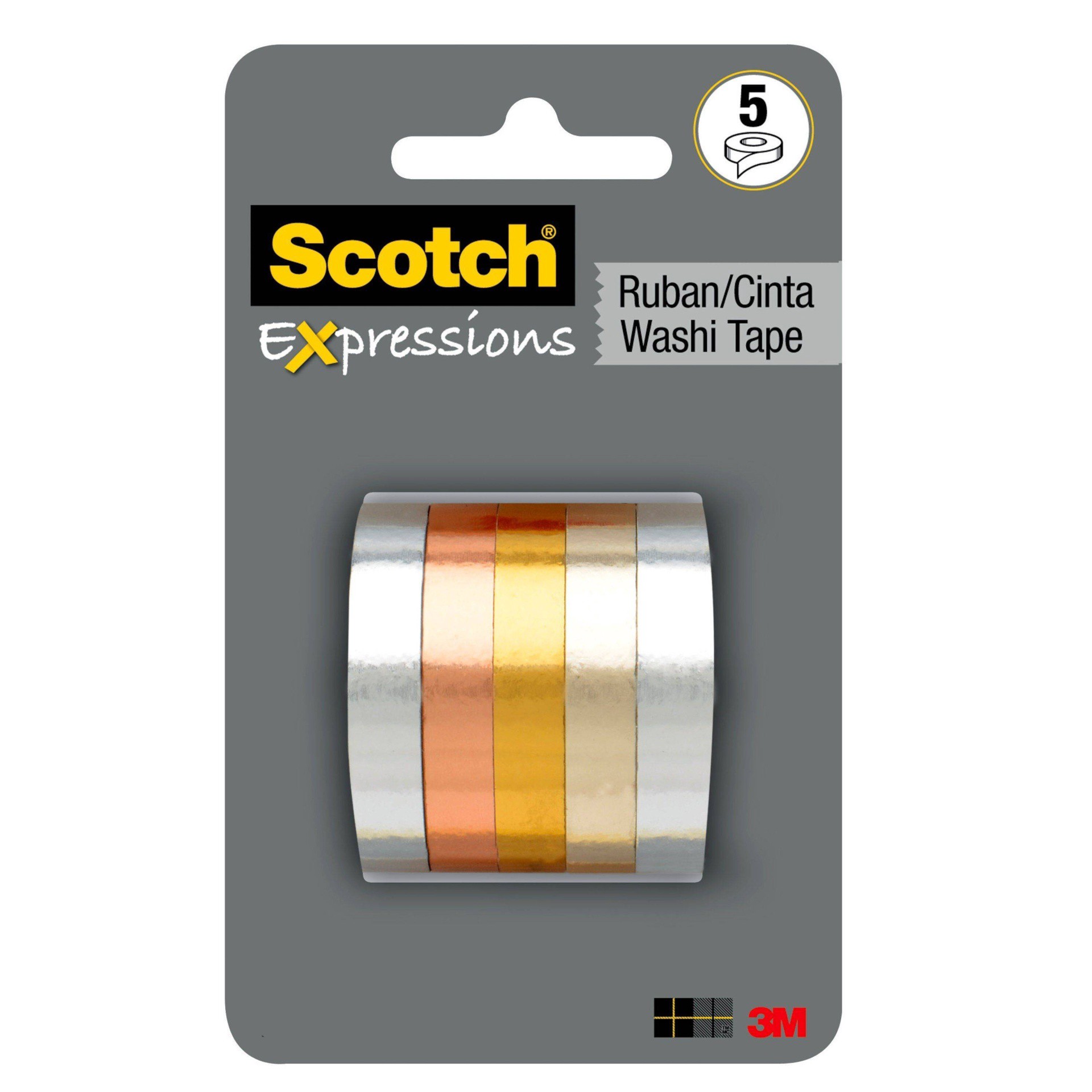 slide 1 of 2, Scotch Expressions Ruben/Cinta Washi Tape, 5 ct