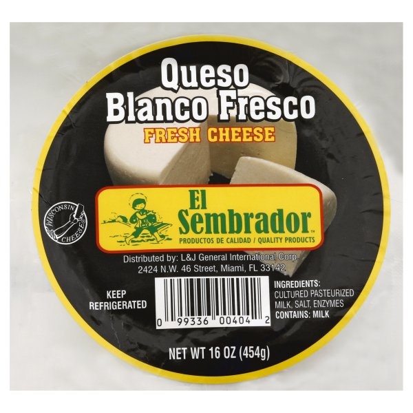 slide 1 of 1, El Sembrador Queso Blanco Fresco Fresh Cheese, 16 oz