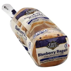 First Street Blueberry Bagels