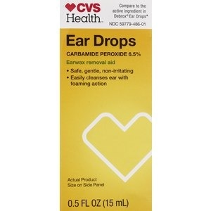 slide 1 of 1, CVS Health Ear Drops Earwax Removal Aid, 0.5 oz
