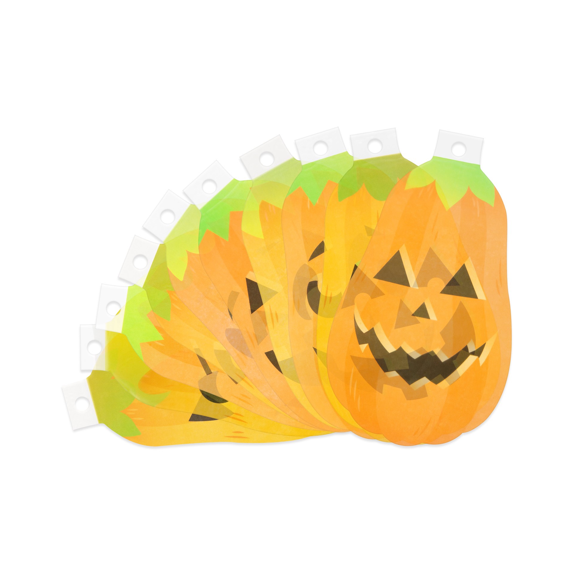 slide 4 of 4, 4" X 7" Jack-O'-Lantern Acetate Pad By Recollections, 20 Sheets, 4 in x 7 in