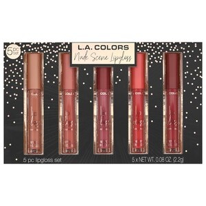 slide 1 of 1, L.A. Colors Nude Scene 5 Piece Lipgloss Gift Set, 5 ct