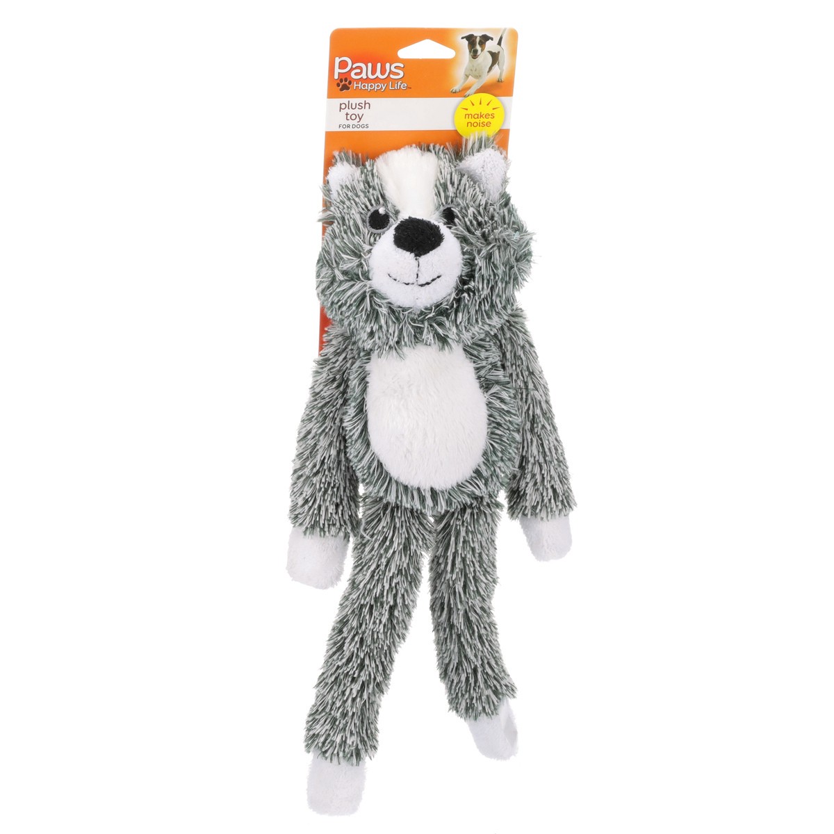 slide 7 of 8, Paws Happy Life Full Body Squeak Plush Dog Toy, 1 ct