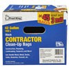 slide 5 of 5, Frost King3 mil Contractor Clean-up Bags, Black, 45 ct