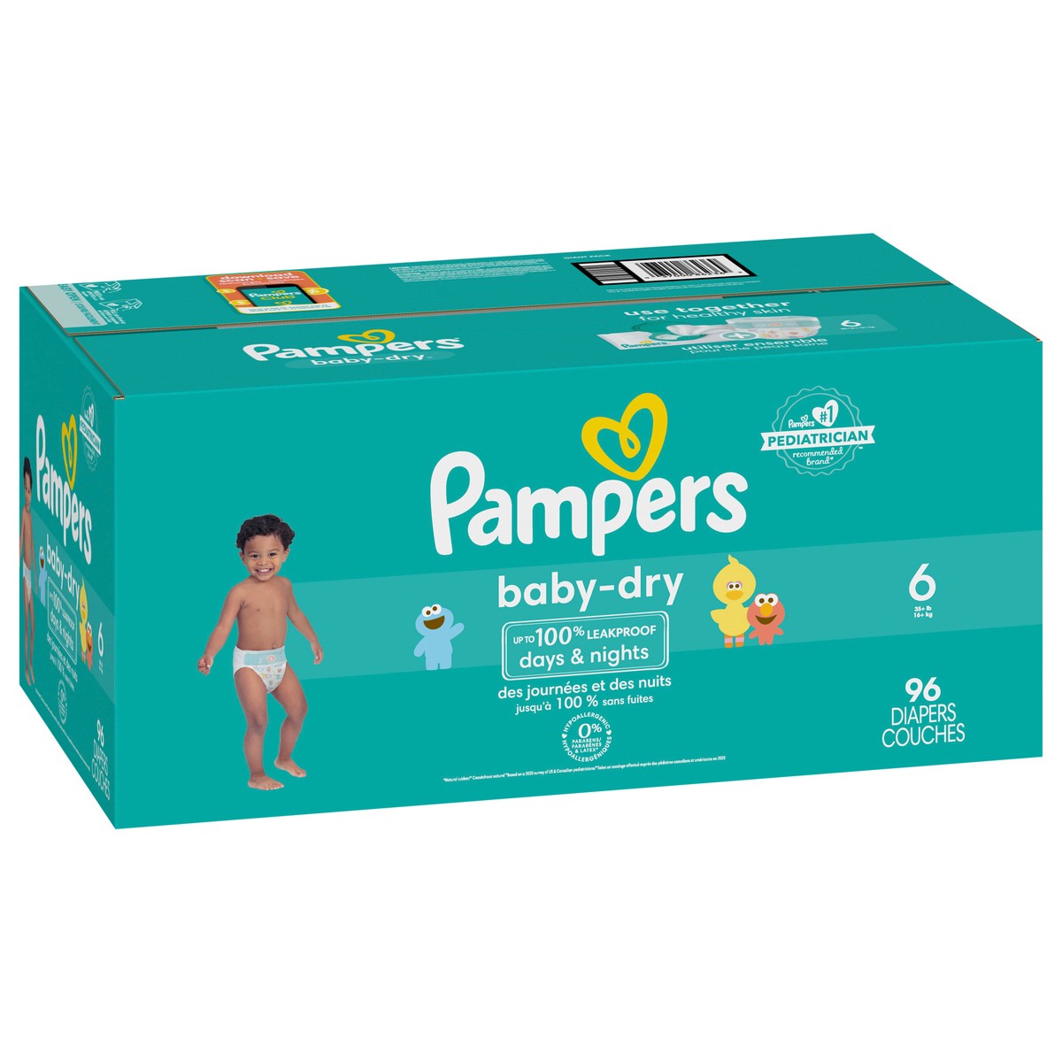 slide 5 of 6, Pampers Baby Dry Diapers Size 6 96 Count, 96 ct