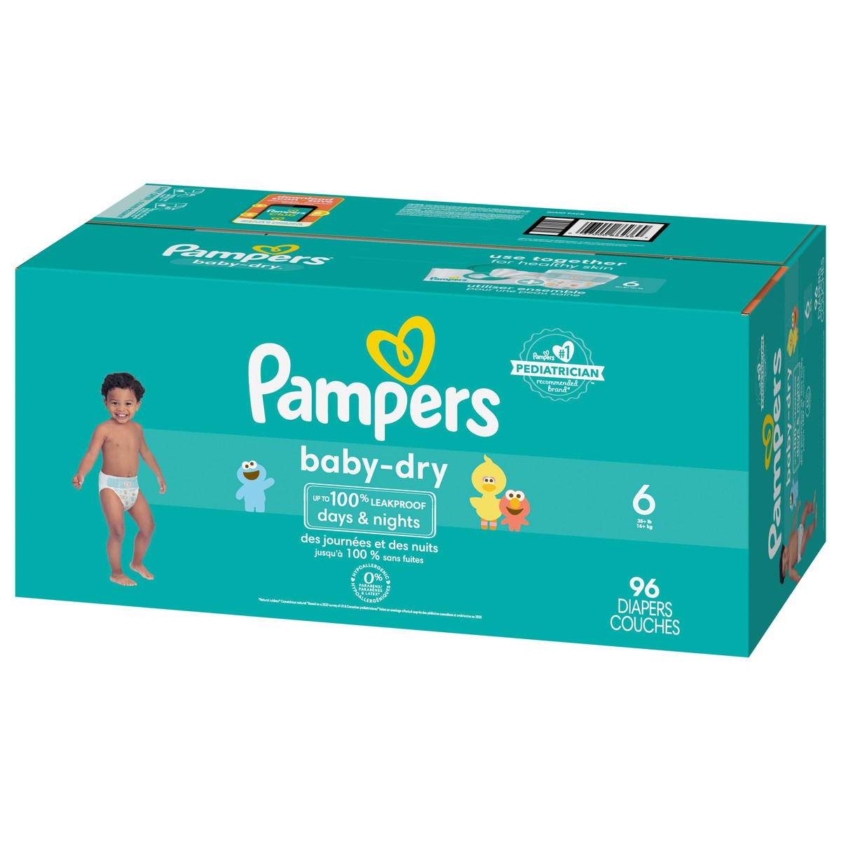 slide 3 of 6, Pampers Baby Dry Diapers Size 6 96 Count, 96 ct