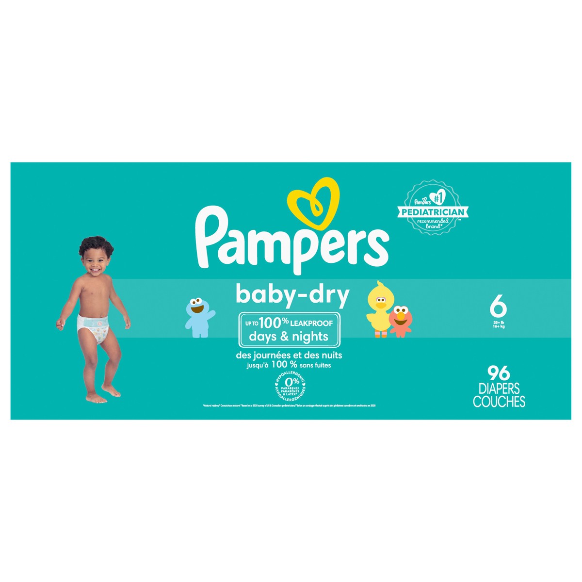 slide 1 of 6, Pampers Baby Dry Diapers Size 6 96 Count, 96 ct