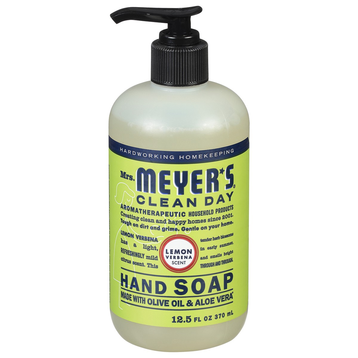 slide 1 of 9, Mrs. Meyer's Clean Day Lemon Verbena Scent Hand Soap 12.5 fl oz, 12.5 fl oz
