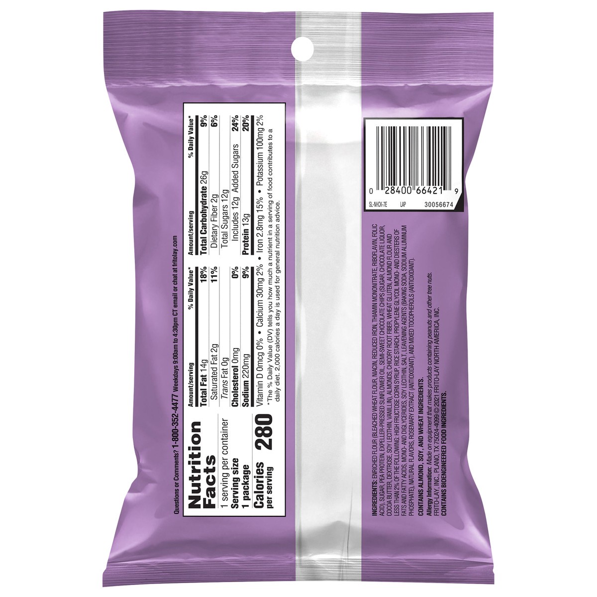 slide 3 of 8, Nut harvest Mini Protein Cookies Chocolate Chip With Almonds 1.99 Oz, 1.99 oz