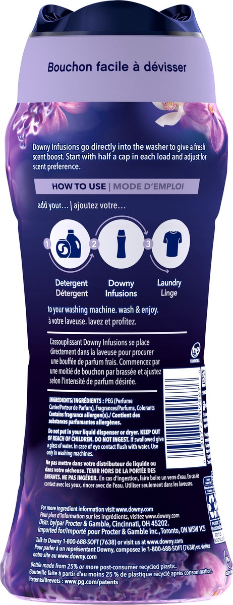 slide 2 of 3, Downy Calm In-Wash Laundry Scent Booster Beads, Soothing Lavender and Vanilla Bean scent, 12.2 OZ, laundry scent beads, Long-lasting Freshness, 12.2 oz