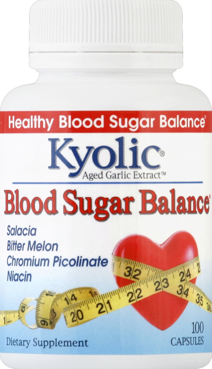 slide 2 of 3, Kyolic Blood Sugar Balance 100 ea, 100 ct