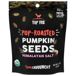Top Fox Pop Roasted Himalayan Pink Salt Pumpkin Seeds 3.5 oz