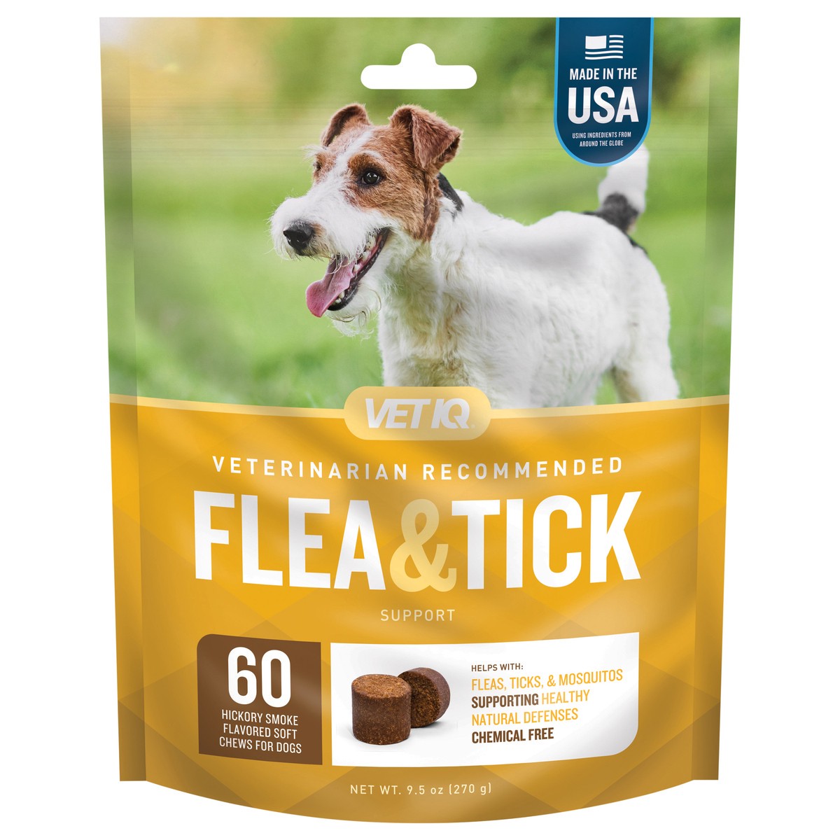 slide 1 of 7, VETIQ F&T Chew Dog 60ct, 9.5 oz