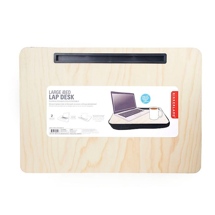 slide 1 of 1, Kikkerland Extra Large iBed Wooden Lap Desk, 1 ct